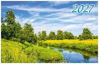 Летний пейзаж с рекой